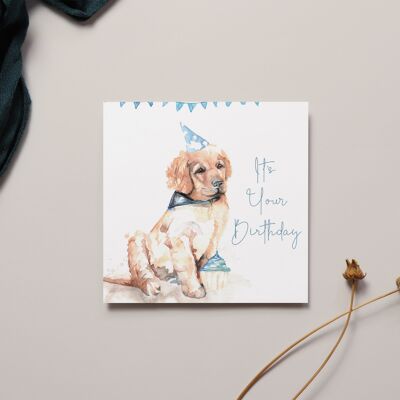 C'est votre carte de sentiment de chien d'anniversaire