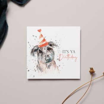 Carte de sentiment de chien c'est ton anniversaire