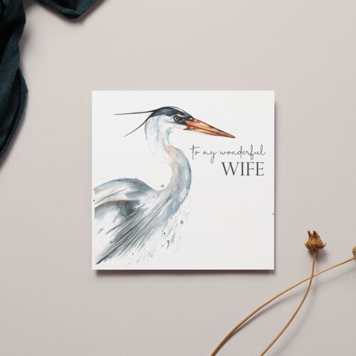 Wonderful Wife Sentiment Card