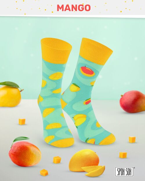Mango socks - tropical casual mismatched socks