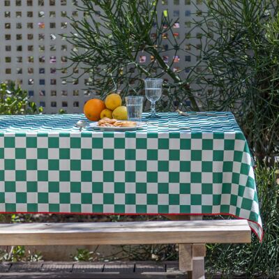 Tablecloth 140x140 Marshall - Green Squares