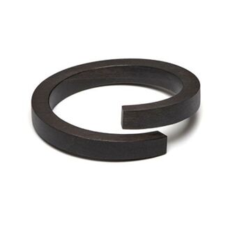 Bracelet enroulé en bois noir 1