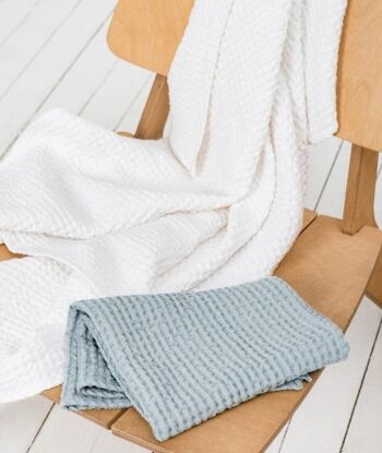 Serviettes de bain gaufrées - Serviettes de sauna en lin 2