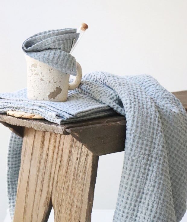 Waffle Bath Towels - Linen Sauna Towels