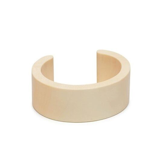 Slim White wood Cuff