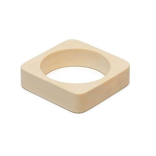 Square whitewood bangle