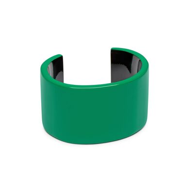 Emerald Green Lacquered wide cuff
