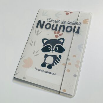 Carnet de liaison nounou, durable et personnalisable, fabriqué en France 1