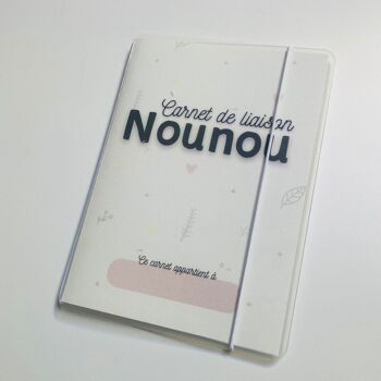 Carnet de liaison nounou, durable et personnalisable, fabriqué en France 3