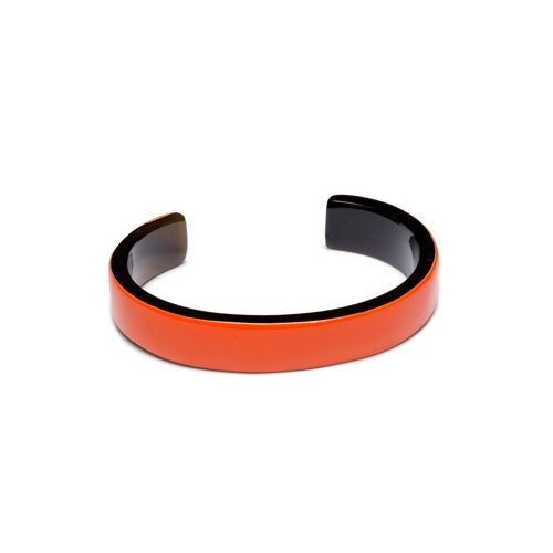 Orange slim lacquered cuff