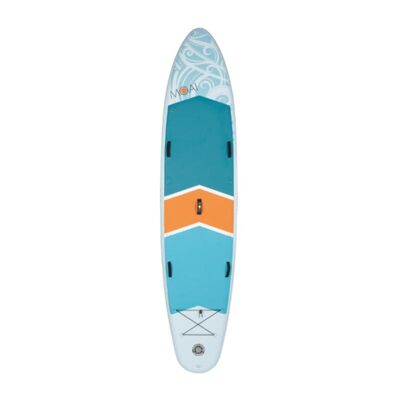 MOAI 12.4 Inflatable Stand-up Board with Fiberglass Paddle