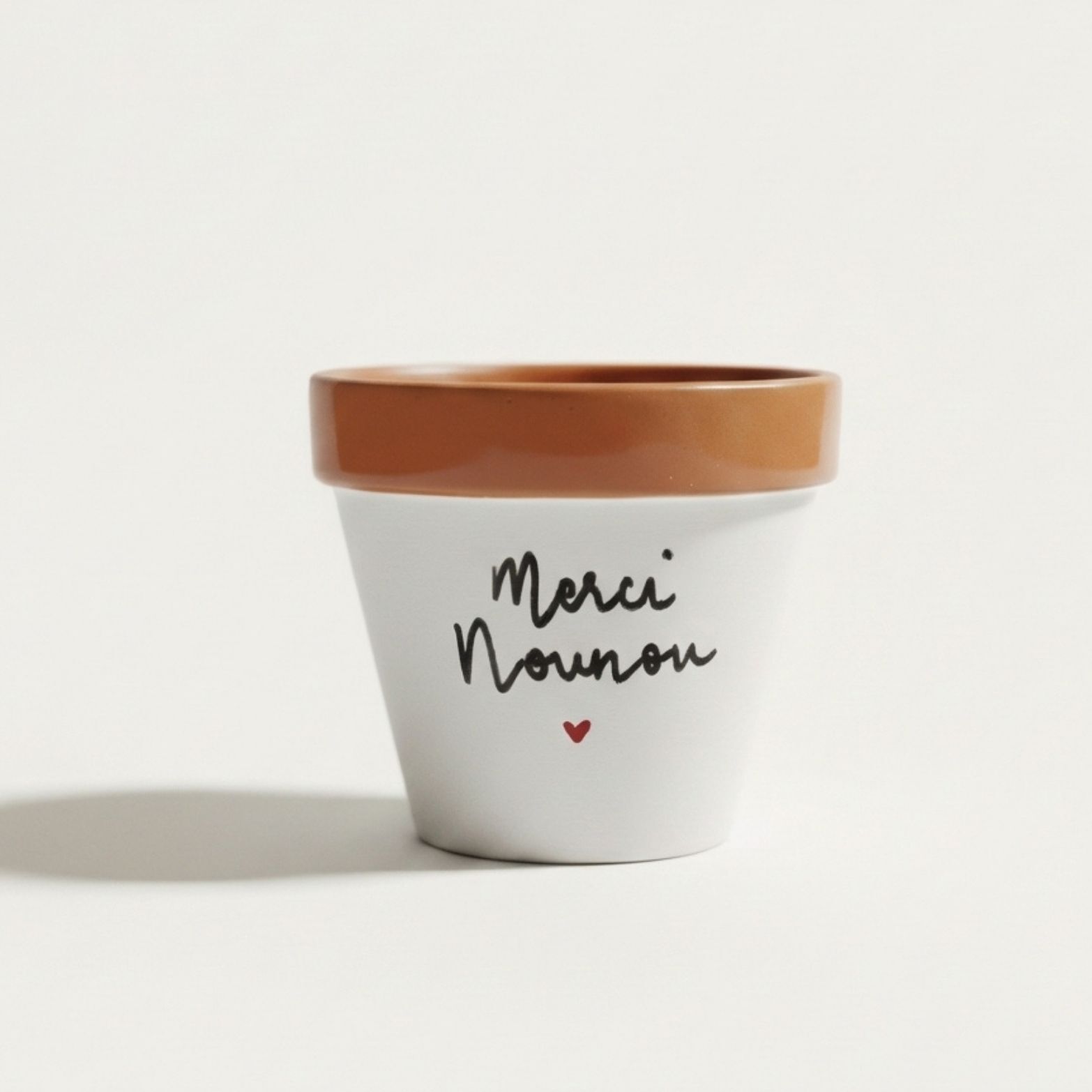 Flower pot, flower pot "Thank you Nanny ♥", Terracotta Nanny Gift, end of year