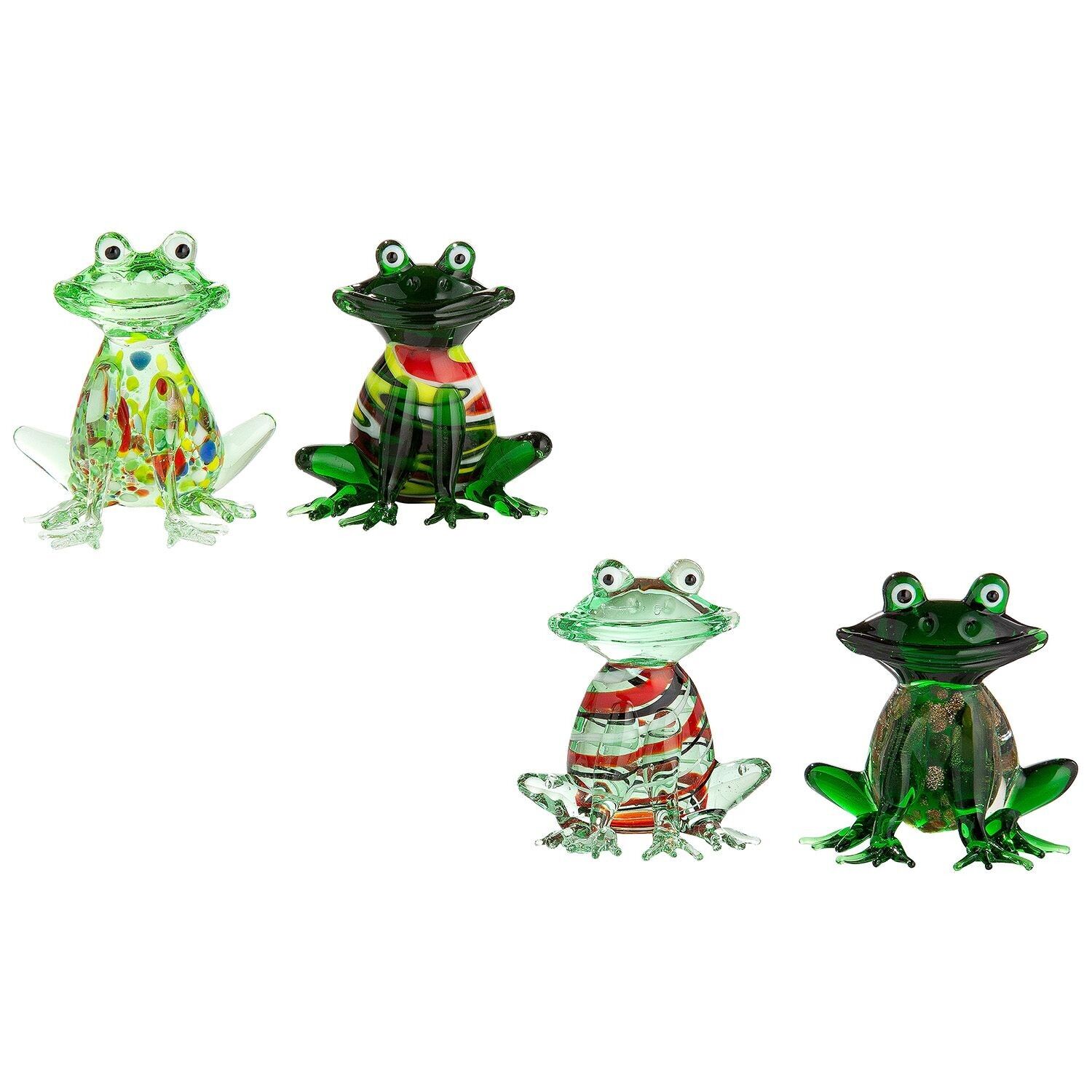 Figur Frosch Jogy H.4,5 cm - 4fach sortiert