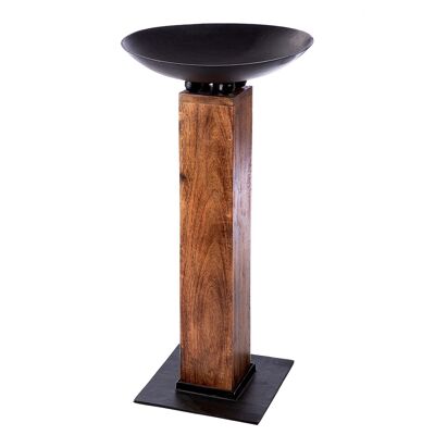 Bowl stand Timber H.90 cm