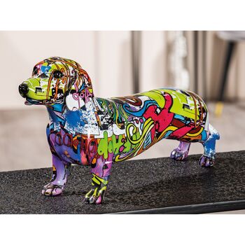 Figurine Chien Street Art H.22 cm 2