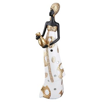 Figurine Femme africaine Mara H.32 cm - 2 fois assorti 1