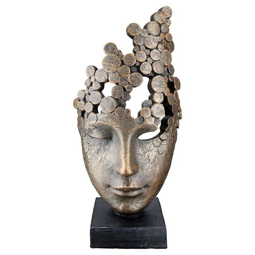 Skulptur Gesicht Female Mask H.31,5 cm