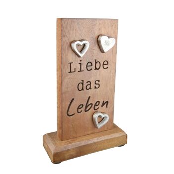 Support relief rectangulaire Love H.20,5 cm - 2 fois assorti 3