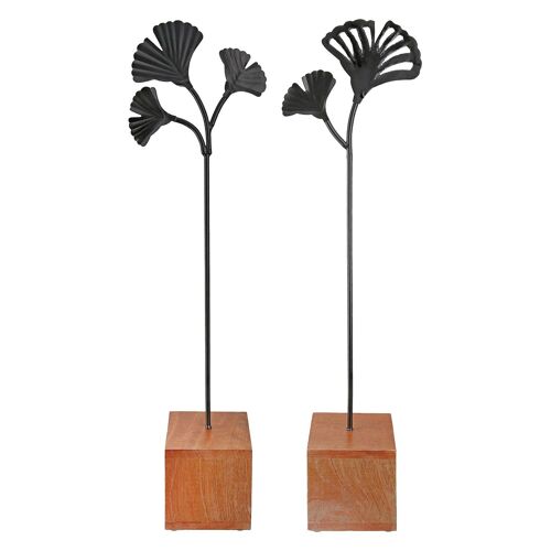 Standrelief Ginkgo Ginkgo mit Stil H.60 cm - 2fach sortiert