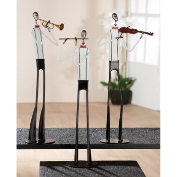 Figure musicien trompette H.41 cm 2