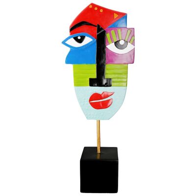 Sculpture visage Mondrian H.52 cm