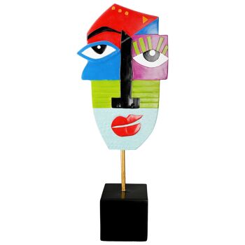 Sculpture visage Mondrian H.52 cm 1