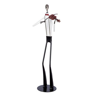 Figura músico violín H.41cm