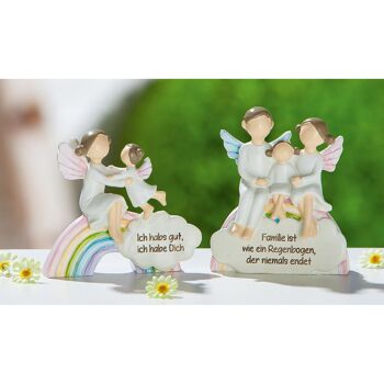 Figurine Ange sur Rainbow H.7 cm 2