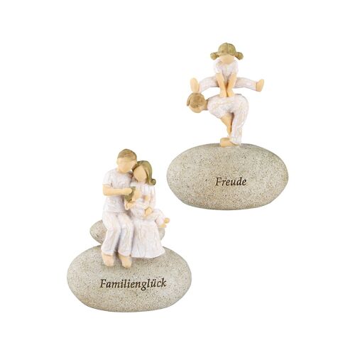 Figur Familie Family H.11 cm - 2fach sortiert