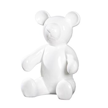 Figurine ours blanc H.45 cm 1