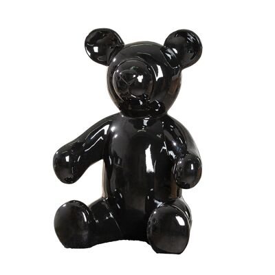 Figura orso nero H.45 cm