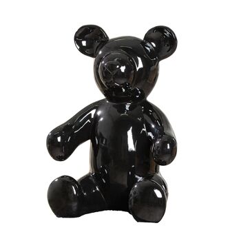 Figurine ours noir H.45 cm 1