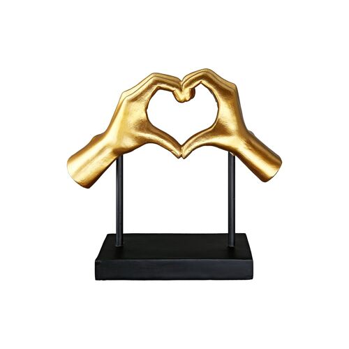 Skulptur Herz Amour gold H.26,5 cm