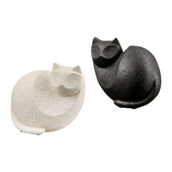 Figurine chat Gea H.15 cm - 2 fois assorti 1