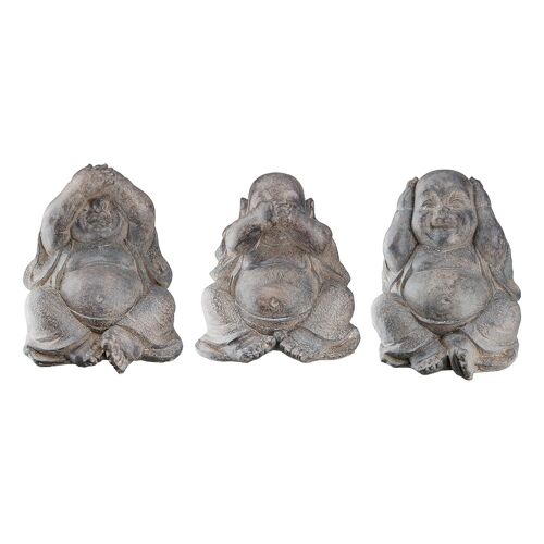 Figur Buddha Pandara H.22 cm - 3fach sortiert