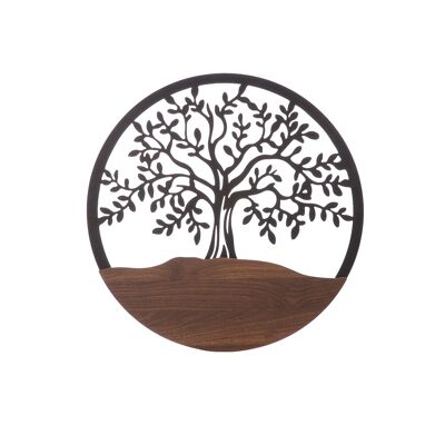 Wall relief round tree of life H.60cm