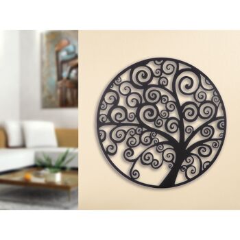 Relief mural rond Curl H.80 cm 2