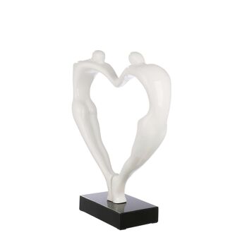 Sculpture coeur couple coeur H.55 cm 5