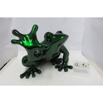 Figurine grenouille verte H.35 cm 2