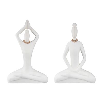 Figura Donna Yoga Signore H.34 cm - 2 volte assortiti