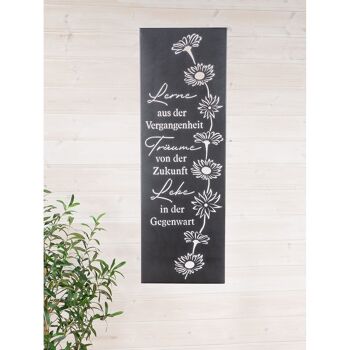 Relief mural rectangulaire Learn Dreams Live H.90 cm 2