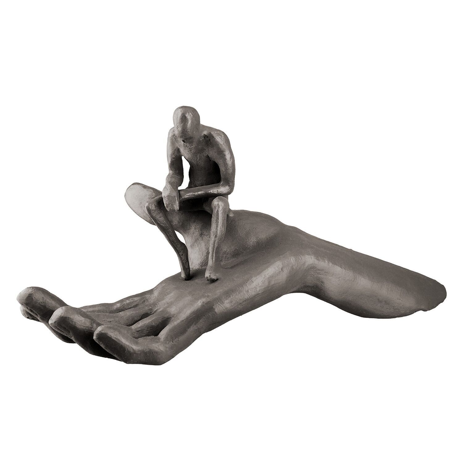 Scultura Mano uomo in mano H.12 cm