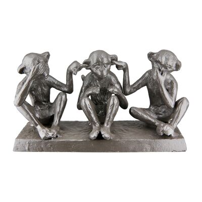 Skulptur Affe 3 Apes H.10 cm