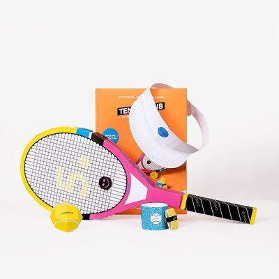 3D-Papierpuzzlemodell zum Zusammenbauen und Personalisieren von Tennis