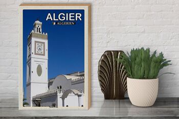 Panneau en bois voyage 30x40cm Alger Algérie Mosquée El Jdid 3