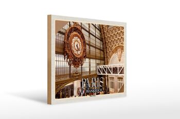 Panneau en bois voyage 40x30cm Paris France Musée d'Orsay musée d'art 1