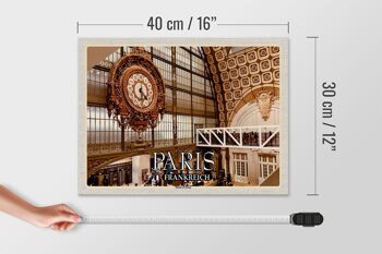 Panneau en bois voyage 40x30cm Paris France Musée d'Orsay musée d'art 4
