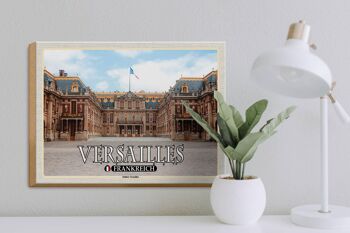 Panneau en bois voyage 40x30cm Versailles France Château de Versailles 3