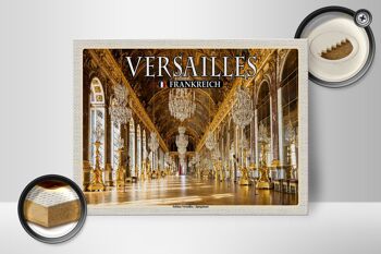 Panneau en bois voyage 40x30cm Château de Versailles France de l'intérieur 2
