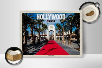 Panneau en bois voyage 40x30cm Hollywood USA Universal Studios 2